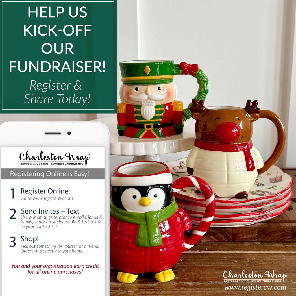 REMINDER! Register today for our Charleston Wrap fundraiser at www.registercw.com! After registering, you can send email and text invitations to friends and family. Your shares will help us reach our fundraising goal. Would you help kick off our fundraiser by registering today and sharing with 10 friends and family? #charlestonwrap #fundraiser #charlestonwrapfundraiser     
