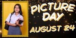picture day August 24 - a girl in school uniform poses for picture