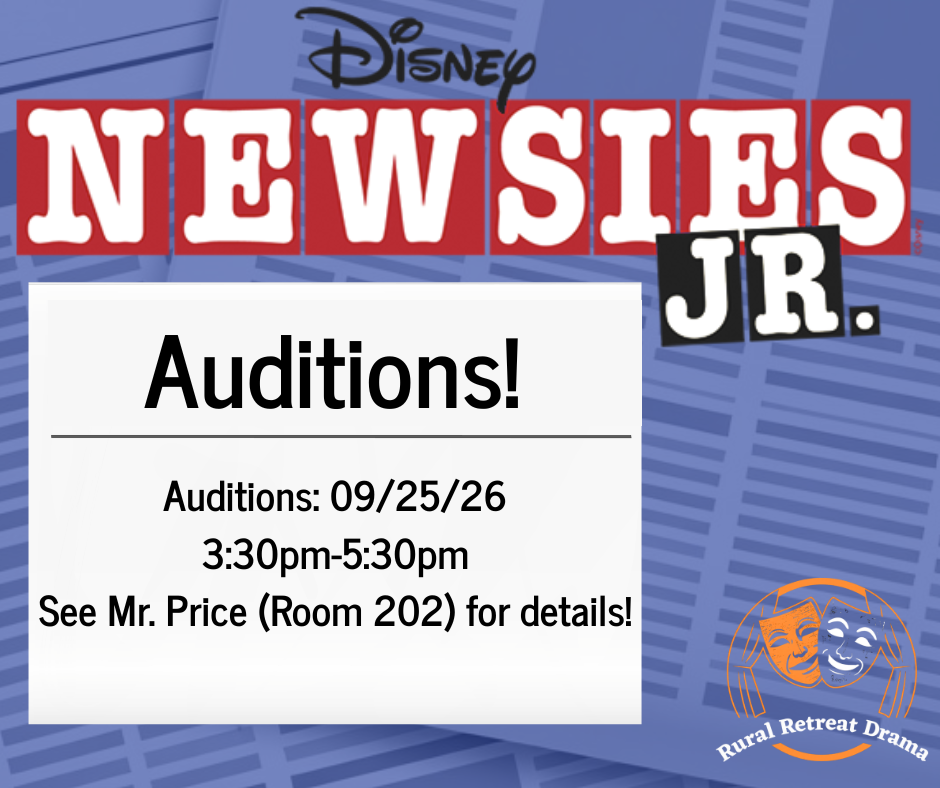 Newsies Jr. Auditions