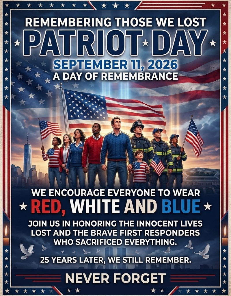 Patriot Day, September 11, 2026