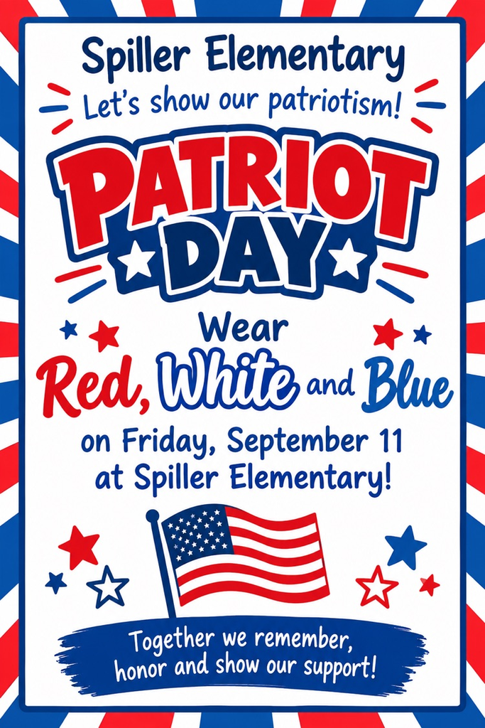 wear red, white and blue on Friday