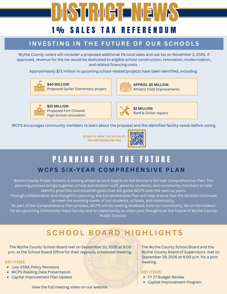 October 2026 Superintendent's Update
