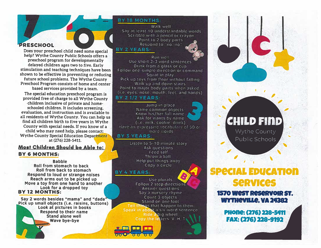 Child Find Brochure