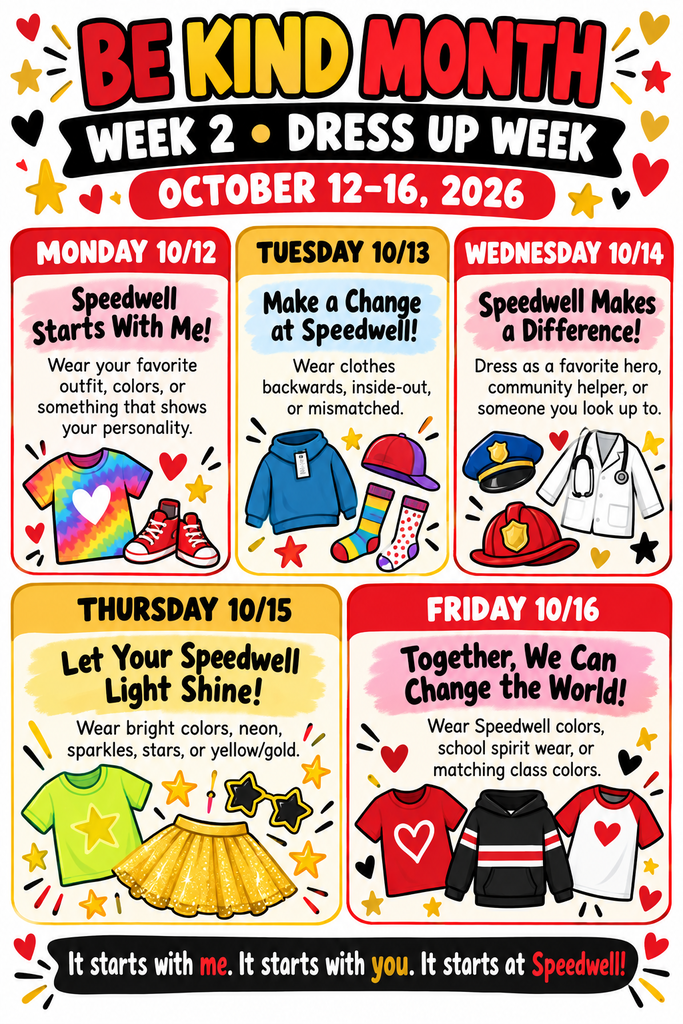Be Kind Month Dress Up Week