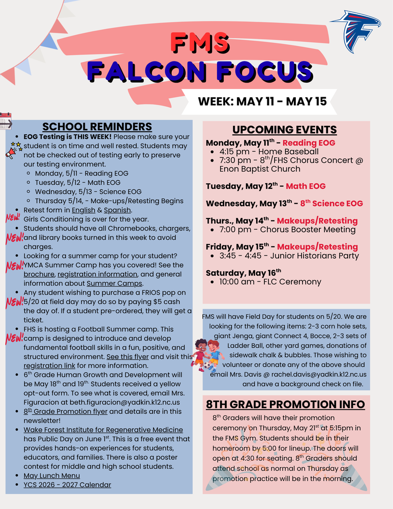 5/11 newsletter