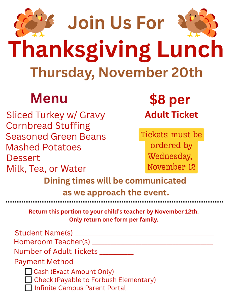 thanksgiving lunch flyer