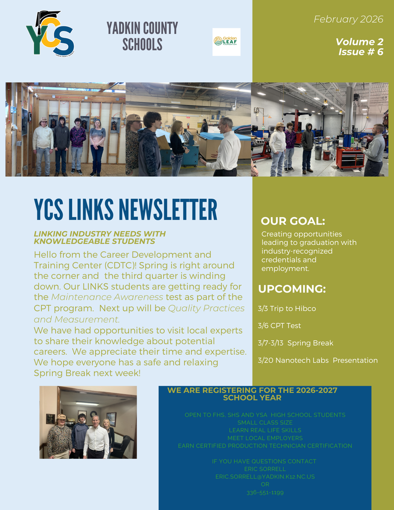 YCS-LINKS newsletter for February