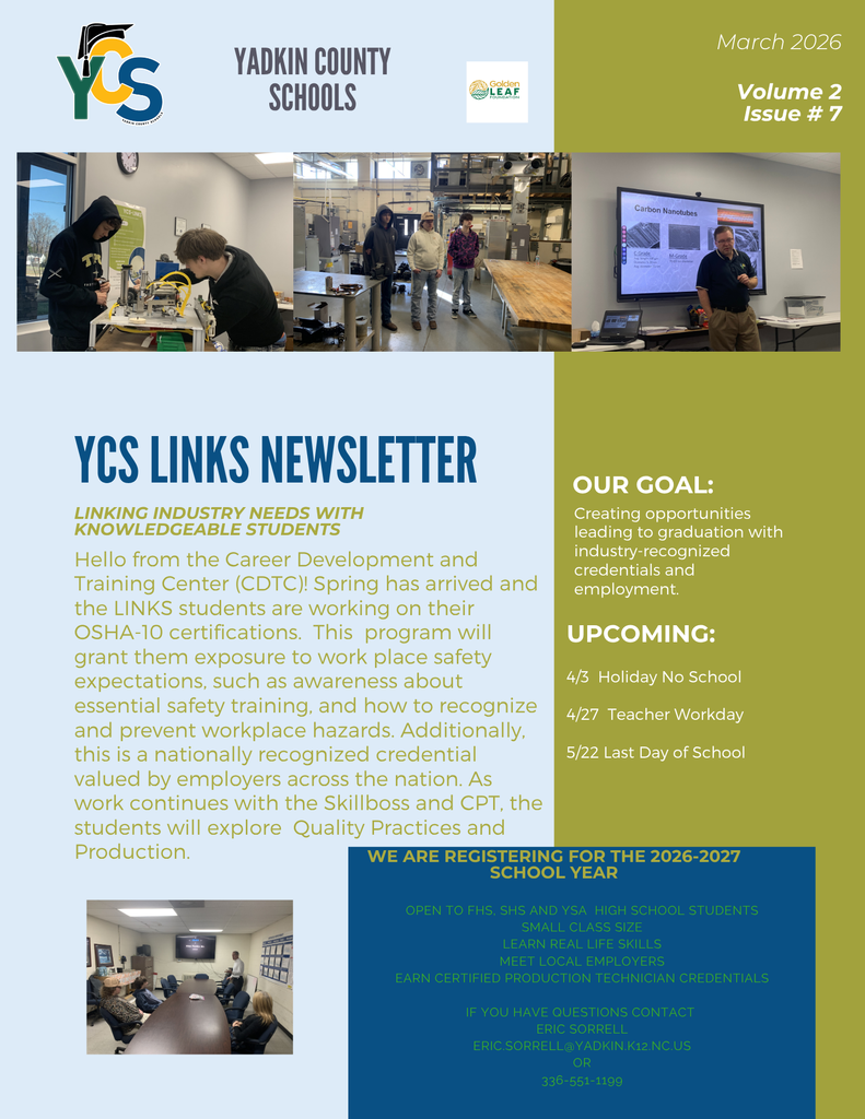 YCS-LINKS March newsletter