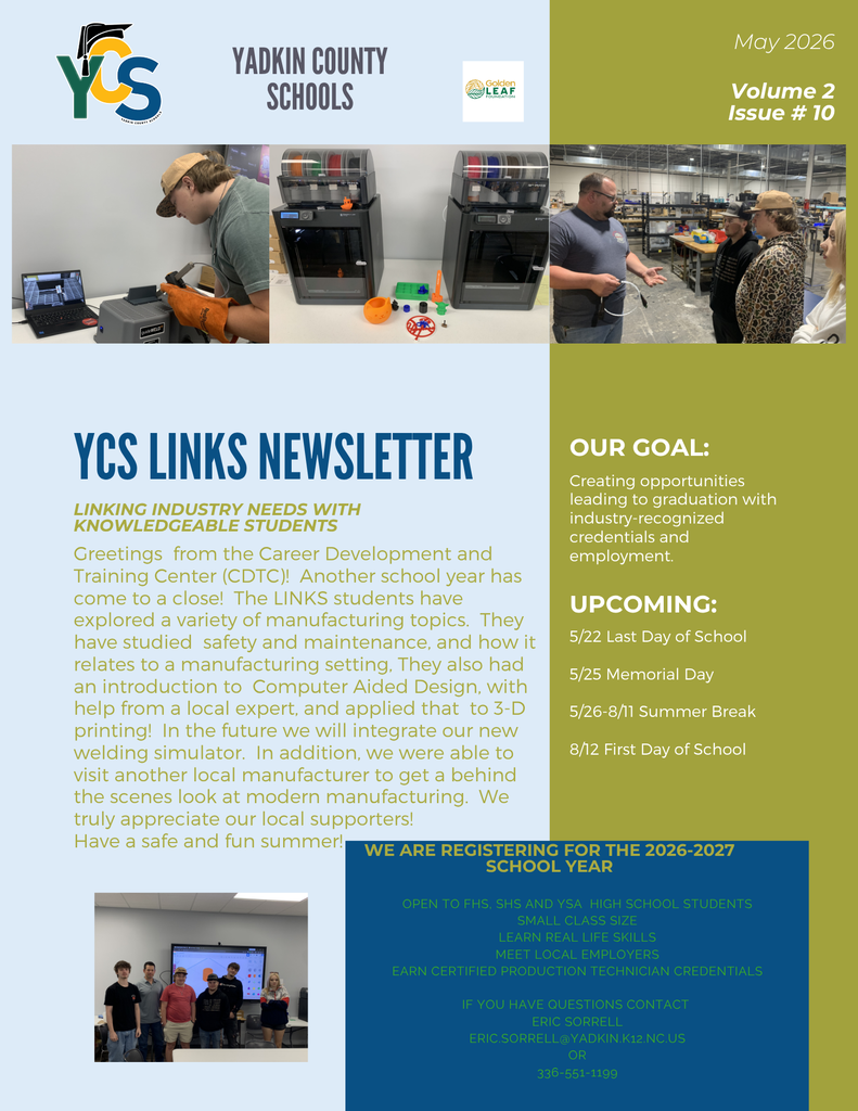 YCS-LINKS Newsletter for May '26.