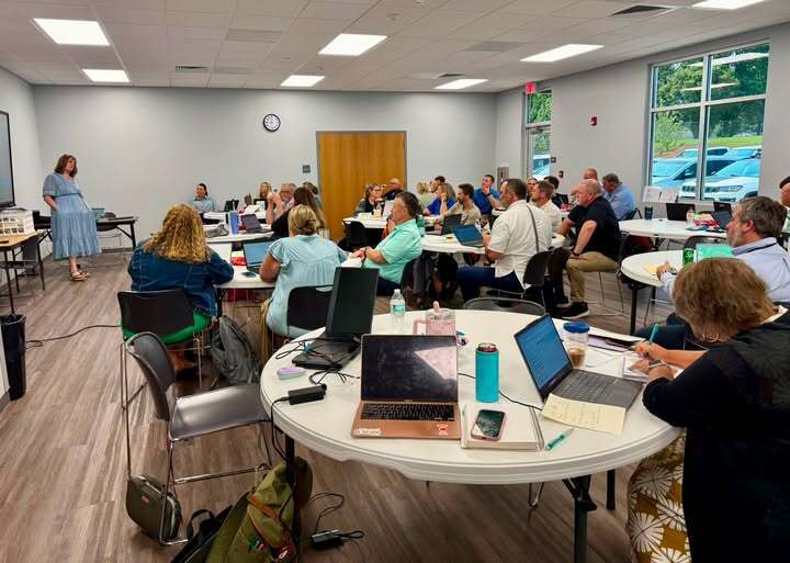 Photo of Leadership Team preparing for 2026-2027 school year