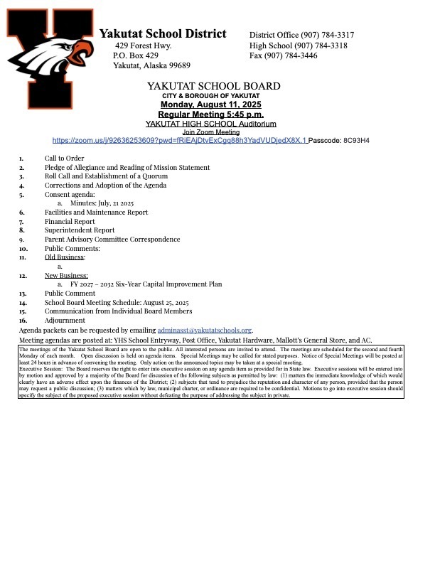 8/11/25 BOARD MEETING