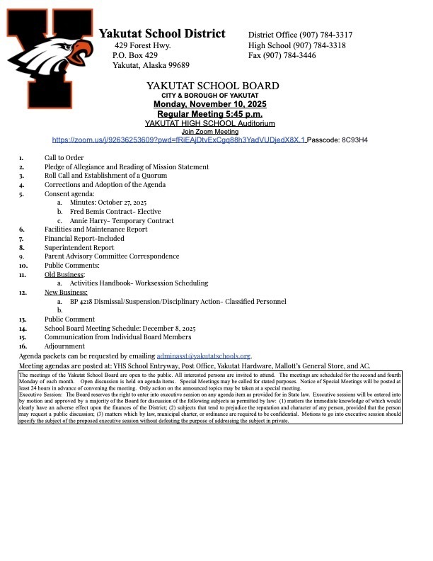11/10/25 school board meeting
