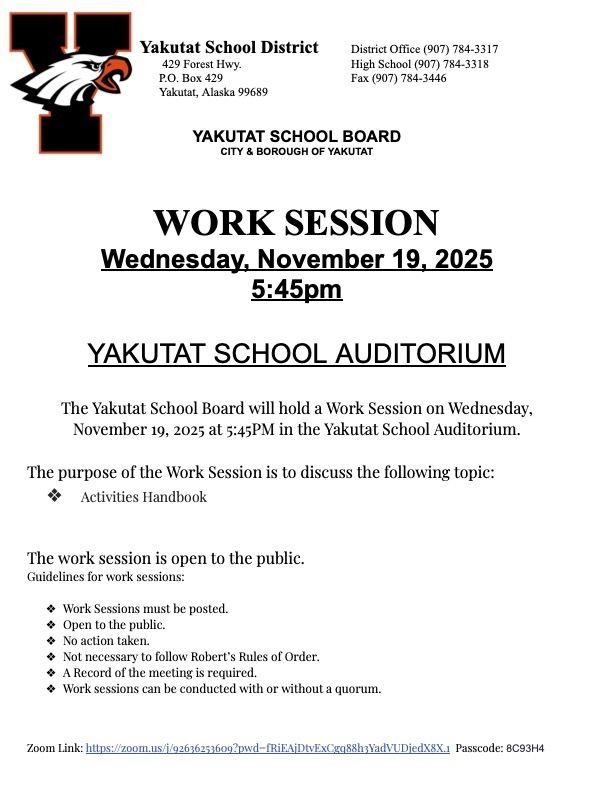 School Board Worksession 11.19.2025