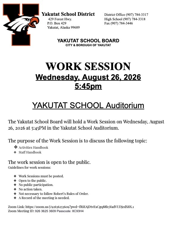 school board work session