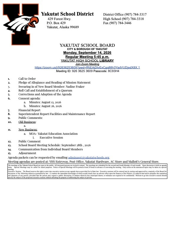 school board meeting