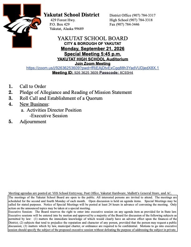 school board meeting