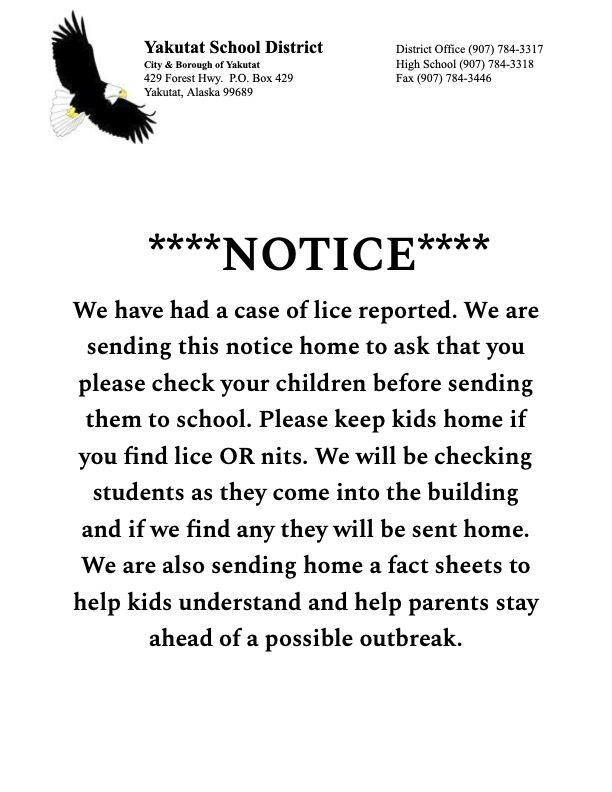 Lice Notice