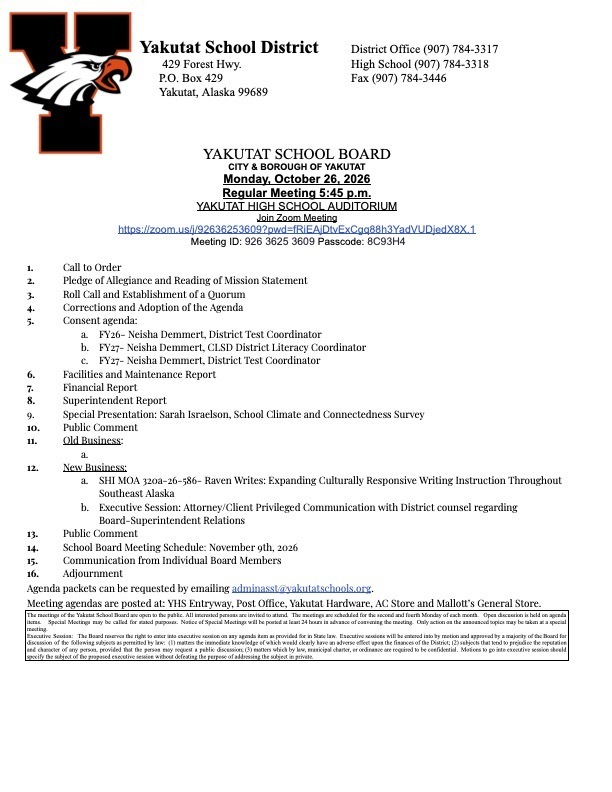 school board meeting