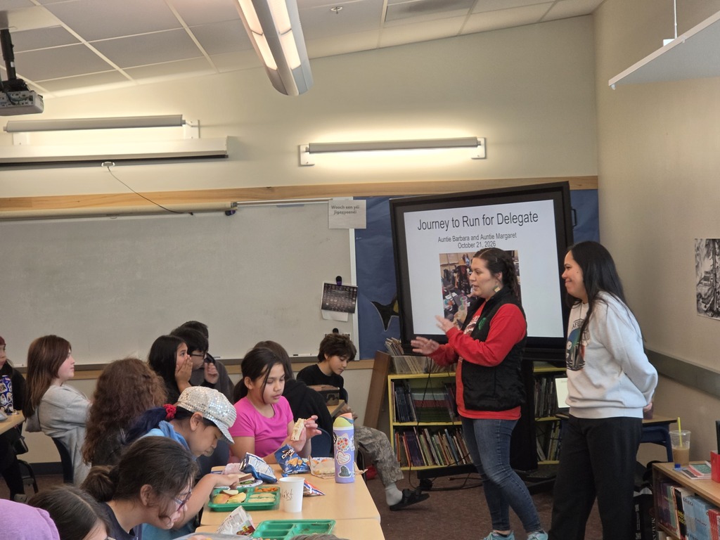 "Working lunch" learning about how to become a delegate for Tlingit and Haida