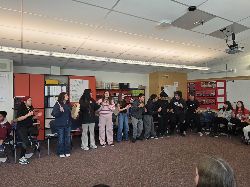 Singing in response to our friends who sang for us.