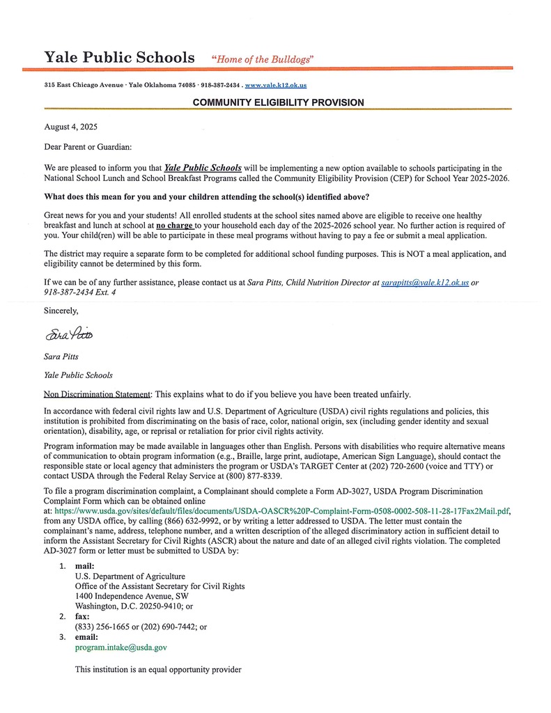 CEP LETTER
