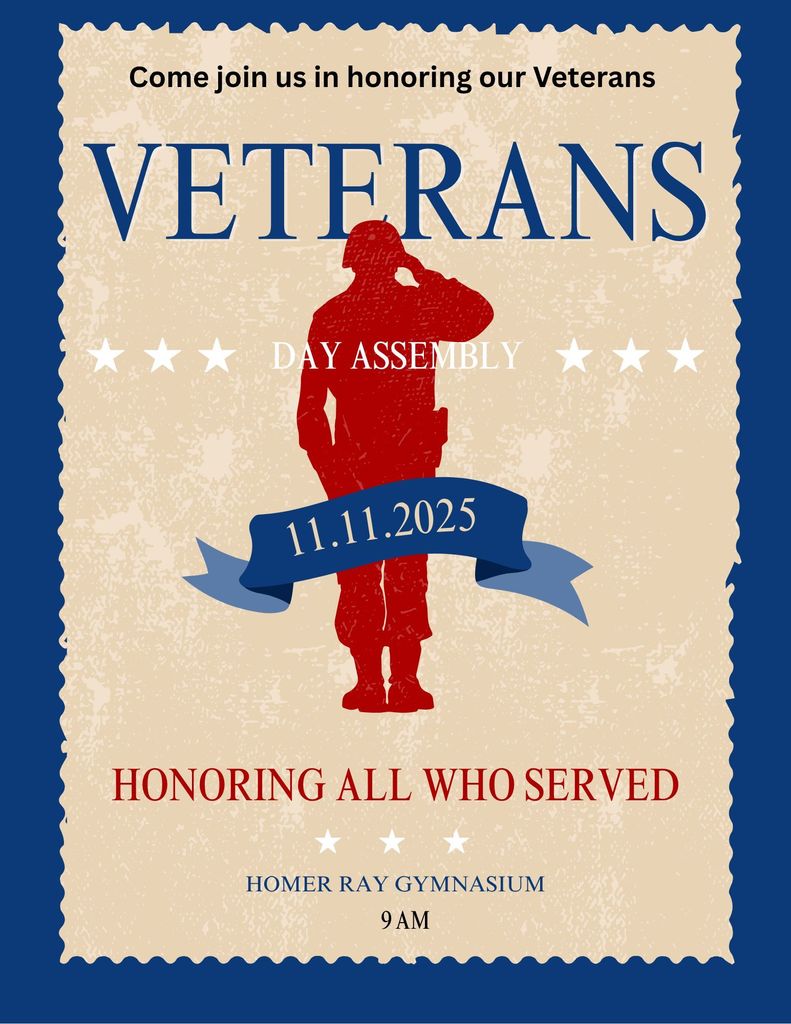 Veterans day assembly flyer