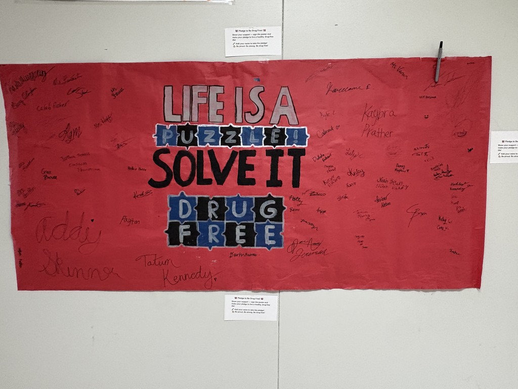 Red ribbon week decoration