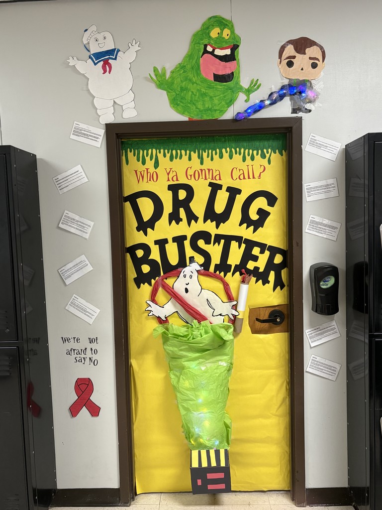 Red ribbon week decoration
