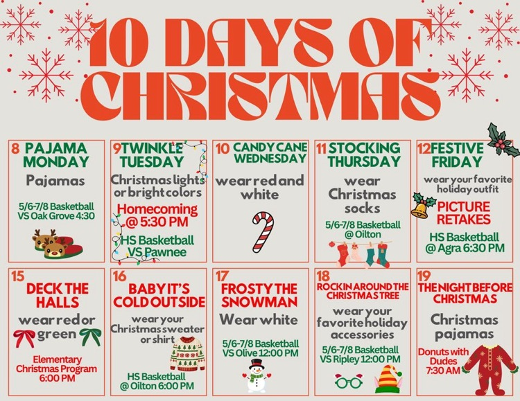 10 days of Christmas