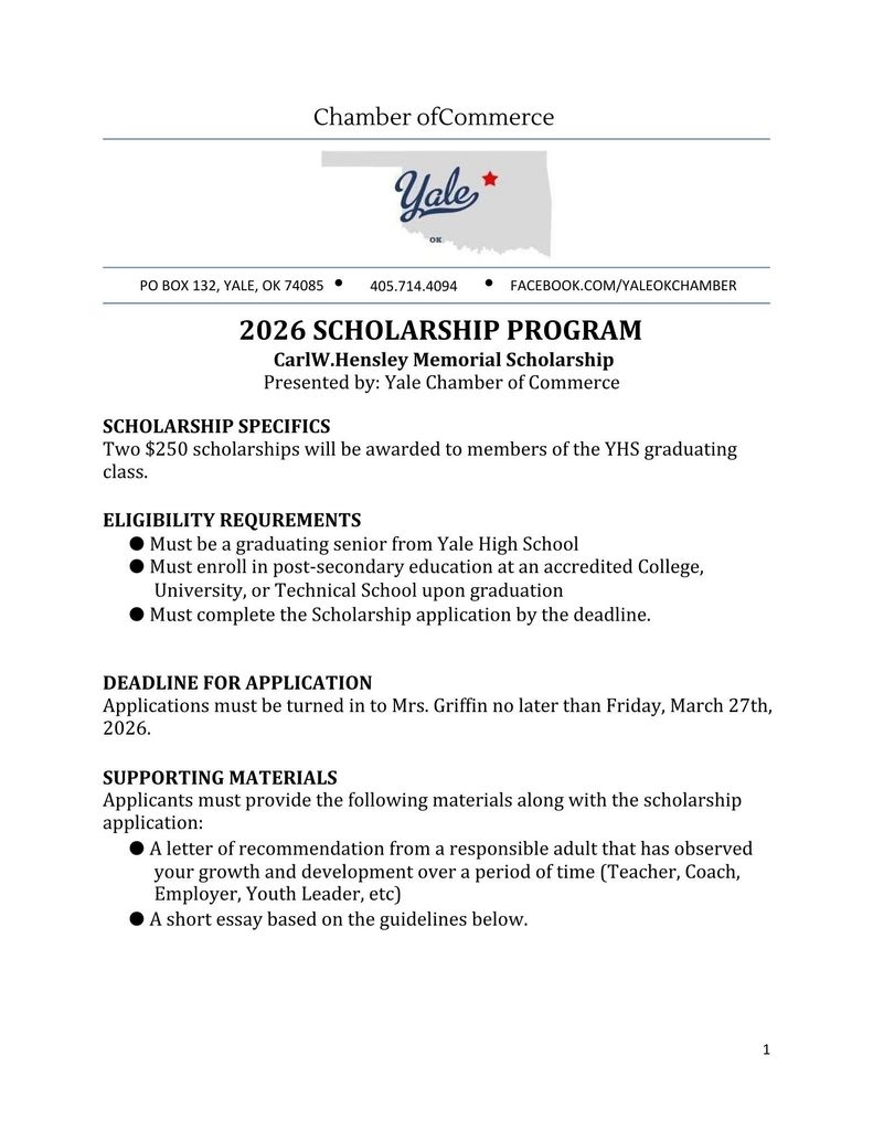 Scholarship Flyer