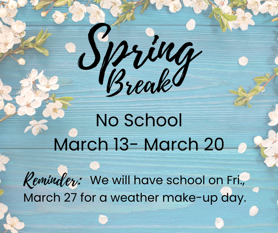 Blue Aesthetic Hello Spring Instagram Post (Facebook Post)