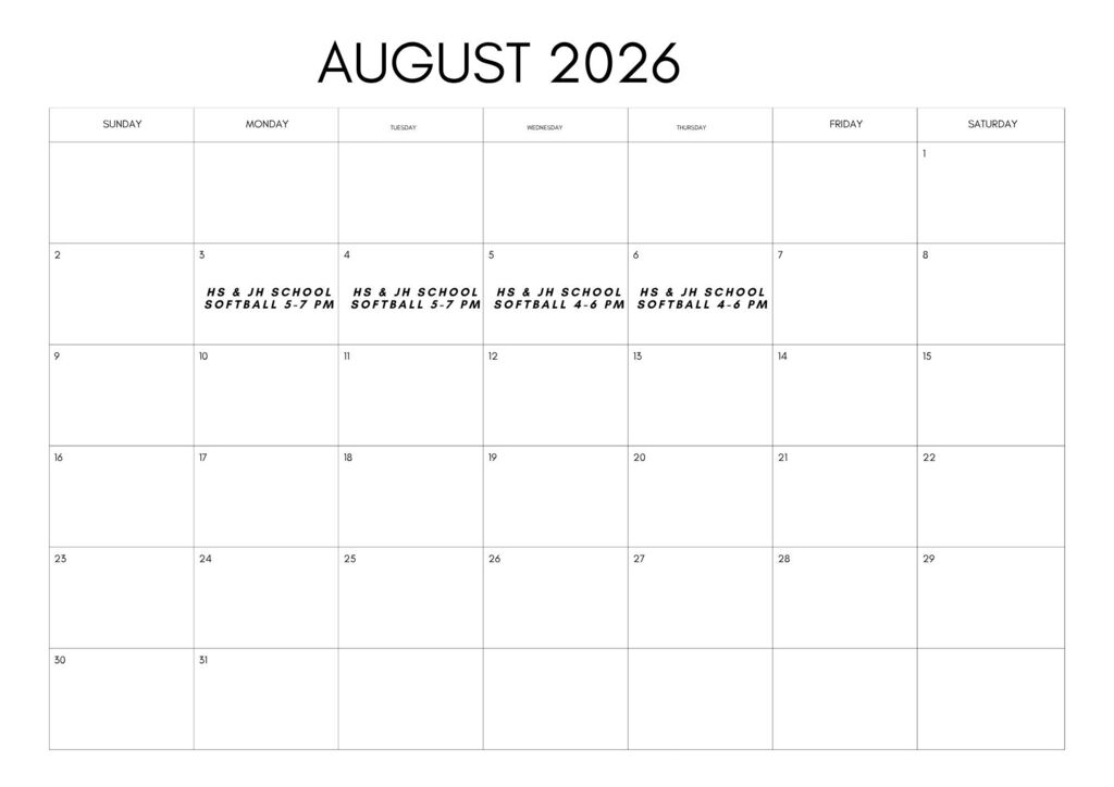 Summer Pride Calendar