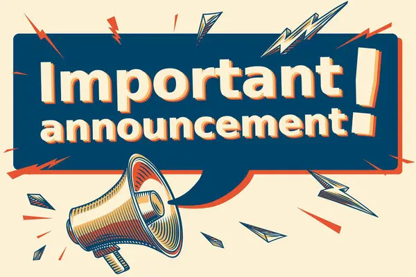 important announcement