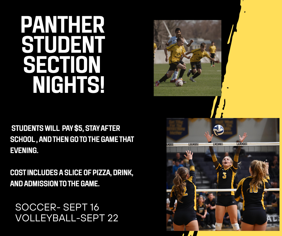 Panther Student Section Nights