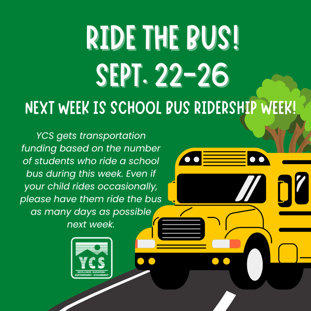 Ride the Bus week! Sept 22-26