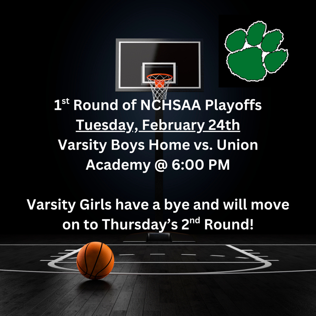 1st Round of NCHSAA Playoffs 2/24/26