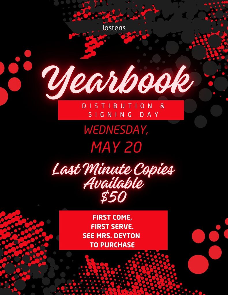 Last Minute Yearbook Flyer