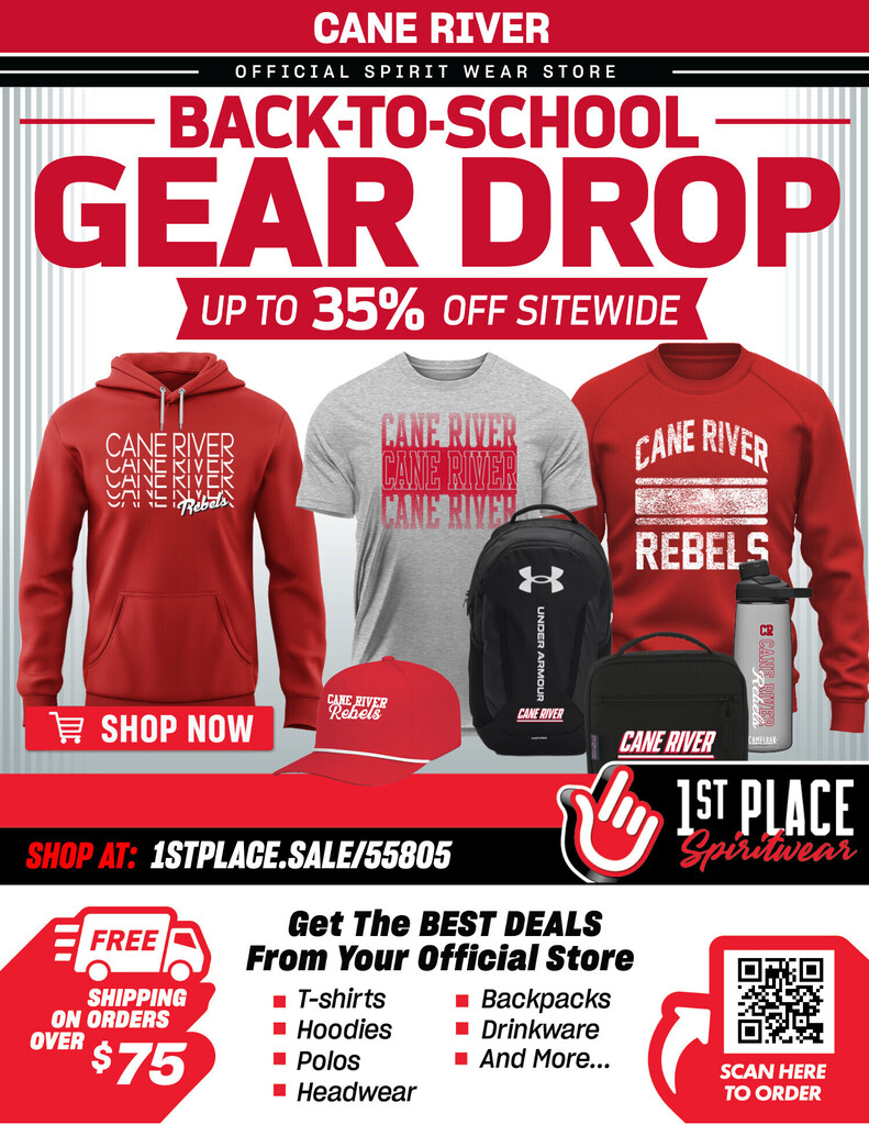 Back to school gear drop flyer