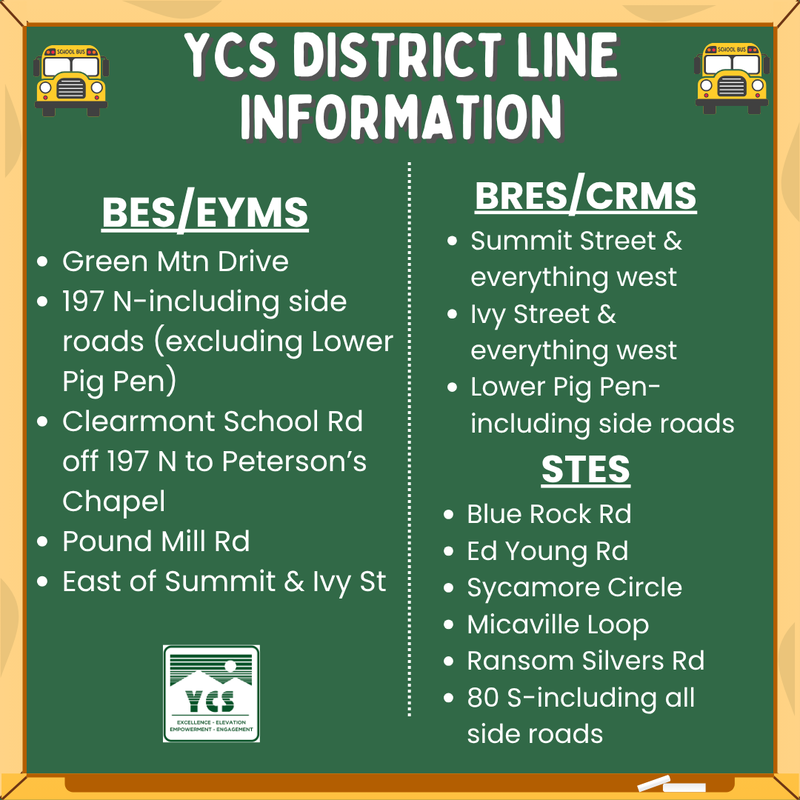 ycs district line information