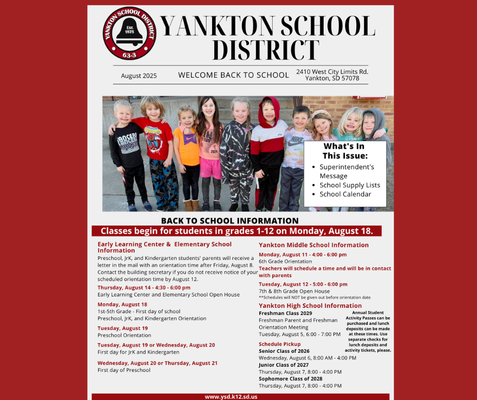 Back to School Info