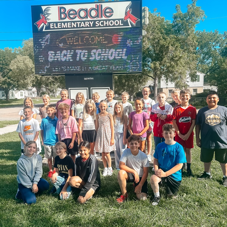Mrs. Sayler’s 5th graders at Beadle had a great first day!