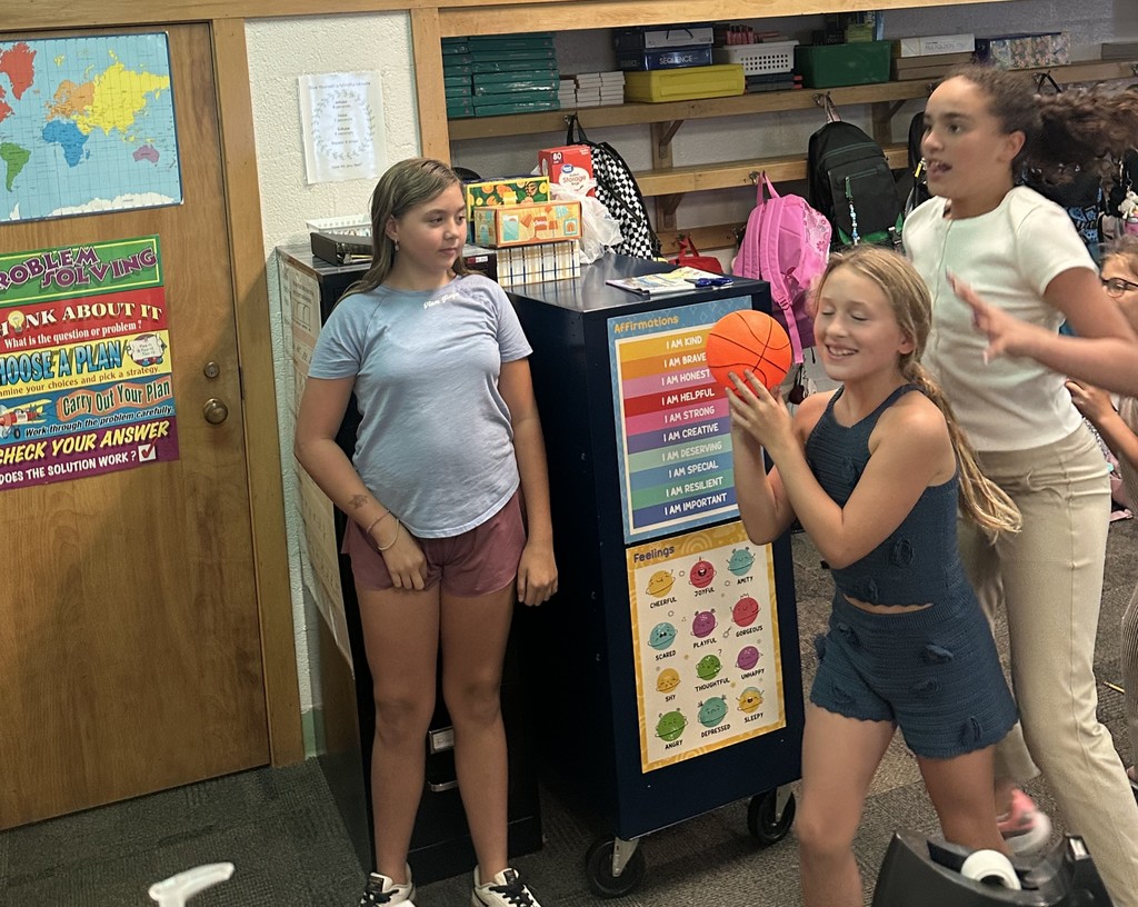 Shooting a basket after completing the sentence correctly!