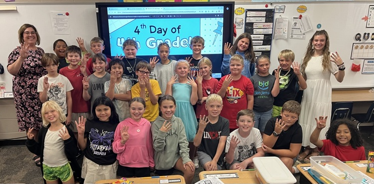 Mrs. Bertsch’s class had fun with activities for the 4th day of fourth grade!