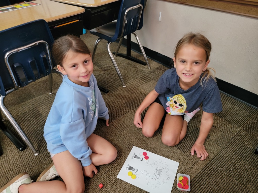 students practicing math 