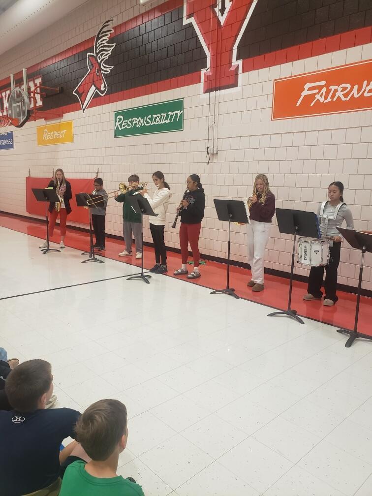 8th band students