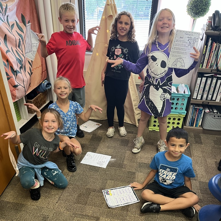 Mrs. Vlasman's Beadle 2nd graders are practicing their reading fluency with bat poetry.