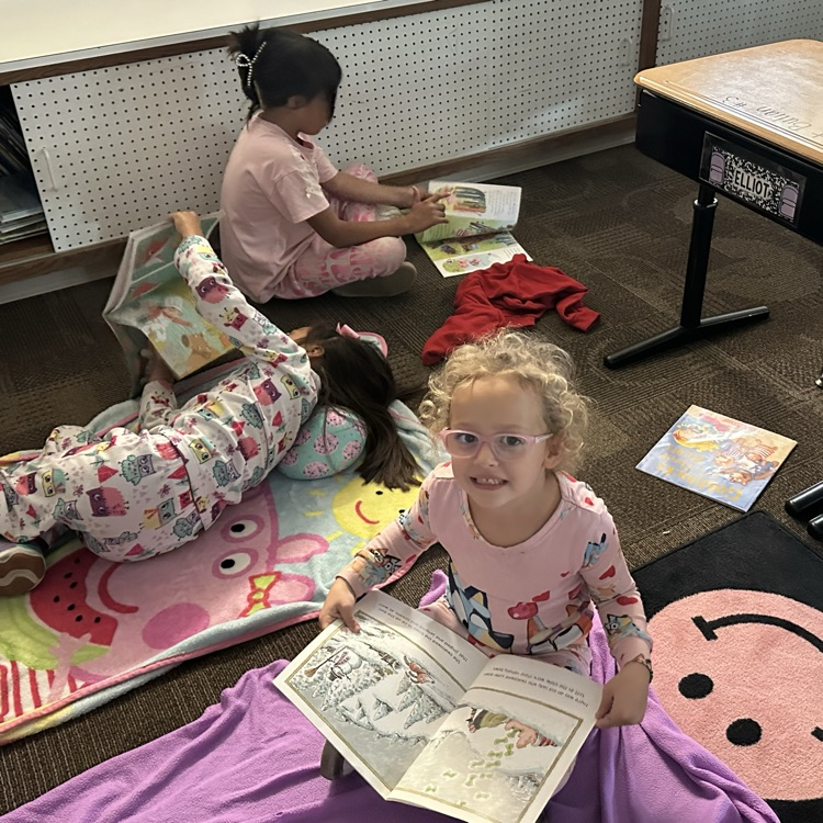 enjoying good books in our pajamas