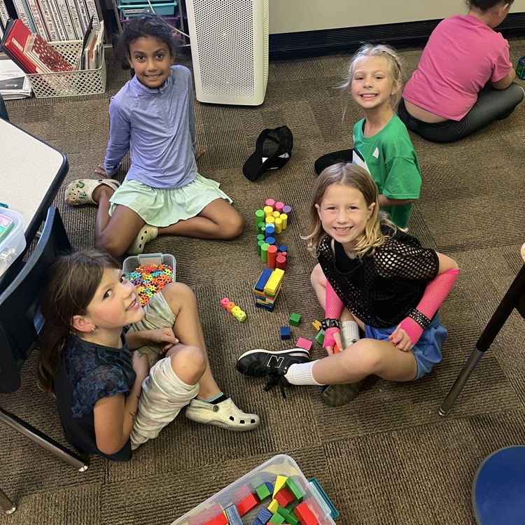 Mrs. Vlasman's Beadle 2nd graders enjoyed their first STEM/center time today.