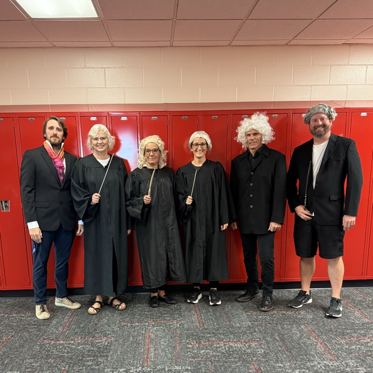 Teachers dressed up for classical music day.