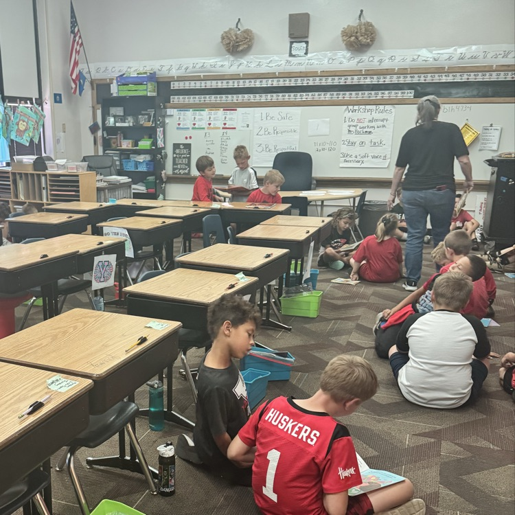 Beadle Bugs filled the halls with the sounds of reading! Decked out in their school spirit, Beadle Bugs read with some Beadle buddies! 